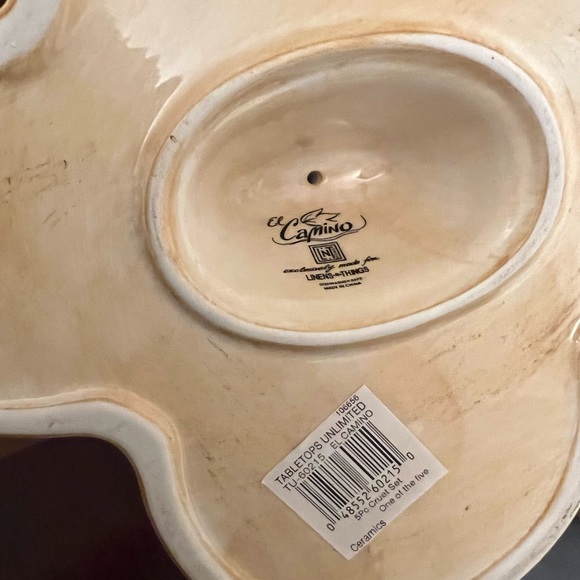 Vintage Oil & Vinegar Ceramic Cruet Set with Salt & Pepper, El Camino Brand - Picture 10 of 10